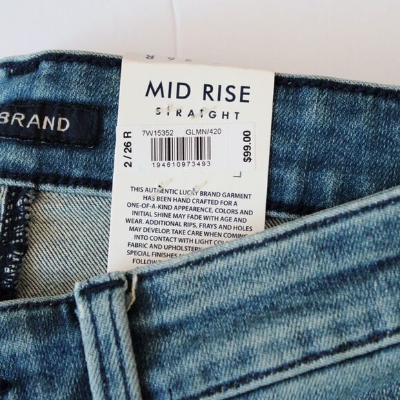 30 Inseam | Lucky Brand Mid Rise Sweet Straight - Picture 5 of 15